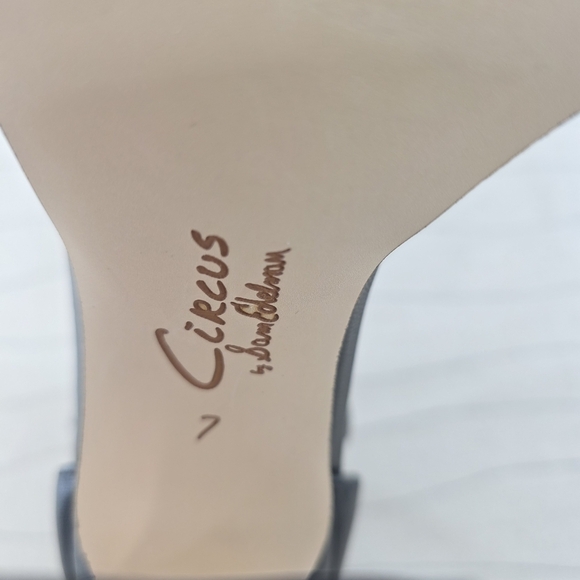 Circus by Sam Edelman Womens Holmes Black High Heeled Sandals Faux Leather Sz 7 - Picture 11 of 11